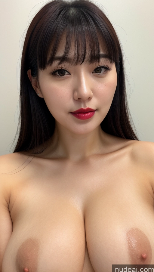 related ai porn images free for Woman One Perfect Boobs Beautiful Lipstick Thick Fairer Skin 30s Black Hair Korean Close-up View Detailed Bangs