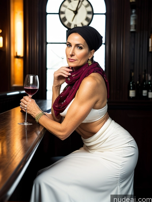 related ai porn images free for Detailed Dark Lighting Wine Side View Bar Surrealist Greek 50s Perfect Boobs Big Ass Abs Long Legs Fairer Skin Milf Scarf Traditional