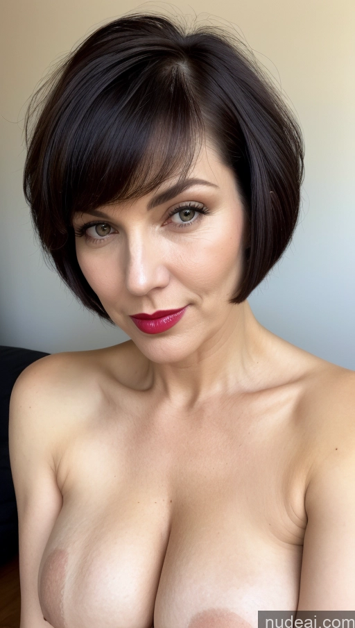 related ai porn images free for One Perfect Boobs Beautiful Lipstick Thick Short Hair Close-up View Detailed Fairer Skin White Black Hair Milf 30s