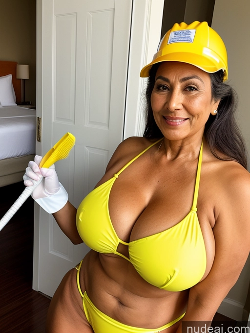 related ai porn images free for Milf One Busty Huge Boobs Thick Tanned Skin 70s Brazilian Front View Microkini Thong Maid Construction Worker