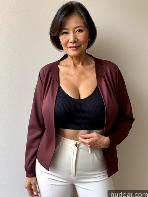 related ai porn images free for Milf Perfect Boobs Beautiful Perfect Body 70s Chinese Blouse Casual Jacket Professor Stylish Sweater Cleavage Topless Detailed