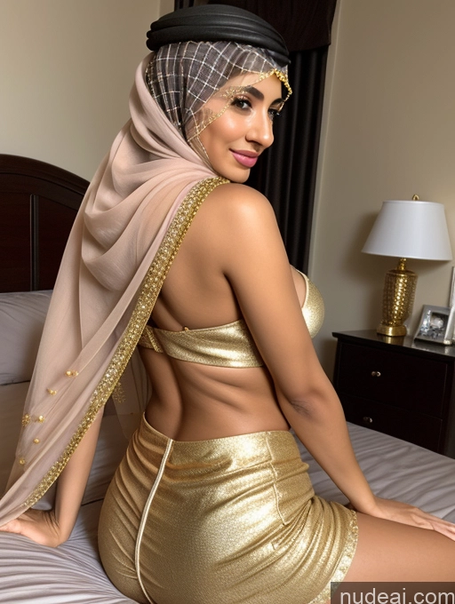 related ai porn images free for Woman One Busty 20s Seductive Long Hair Arabic Niqab Scarf Cleavage Jewelry Gold Jewelry Pearl Jewelry Diamond Jewelry Dark Lighting Detailed Brunette Back View Spreading Legs Bedroom