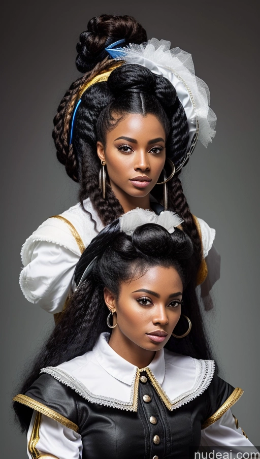 related ai porn images free for French Musketeer Dress Hair Tied Up Black Hair Black