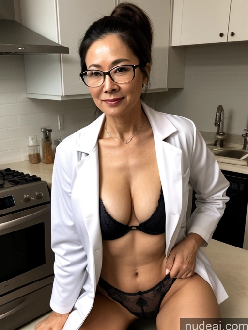 related ai porn images free for Milf Perfect Boobs Beautiful Glasses Perfect Body Pubic Hair 70s Seductive Ponytail Chinese Kitchen Straddling Nude Bra Doctor Jacket Lab Coat Stylish Cleavage Partially Nude Dark Lighting Detailed Sexy Face