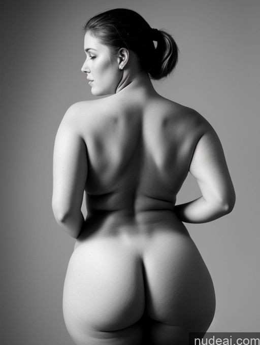 related ai porn images free for Woman One Chubby Big Ass 20s Brunette Ponytail White Back View Black And White Bending Over