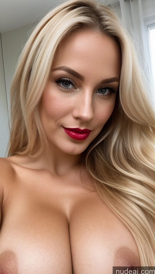 related ai porn images free for One Beautiful Lipstick 30s Blonde Close-up View Huge Boobs Czech Model