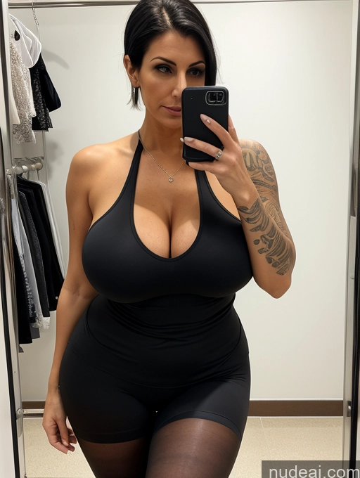 related ai porn images free for Spandex Pantyhose Tank Top Cleavage Huge Boobs Tall Tanned Skin Black Hair Bobcut Front View Sad Jewish Tattoos Milf 30s Changing Room