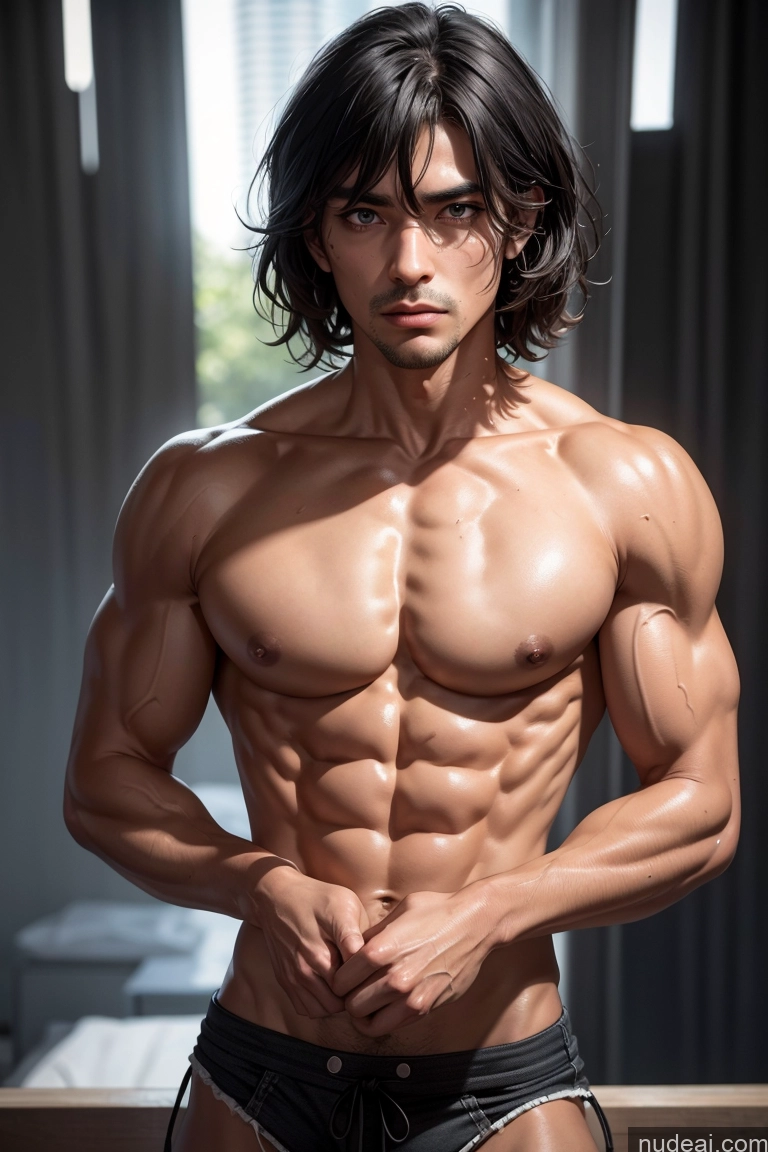 related ai porn images free for White Shocked One Black Hair Front View Tribal Abs Beautiful Muscular Oiled Body Sexy Face Serious Detailed 20s Skinny Small Tits Short Bangs Perfect Body Bodybuilder