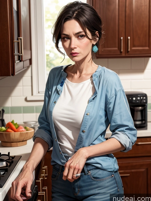 related ai porn images free for Milf Cooking Kitchen Casual Skinny Sad Small Tits
