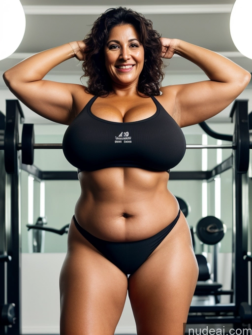 related ai porn images free for 60s One Huge Boobs Big Ass Fat Tanned Skin Laughing Black Hair Straight Arabic 3d Gym Front View Working Out Nude Partially Nude Bright Lighting Milf