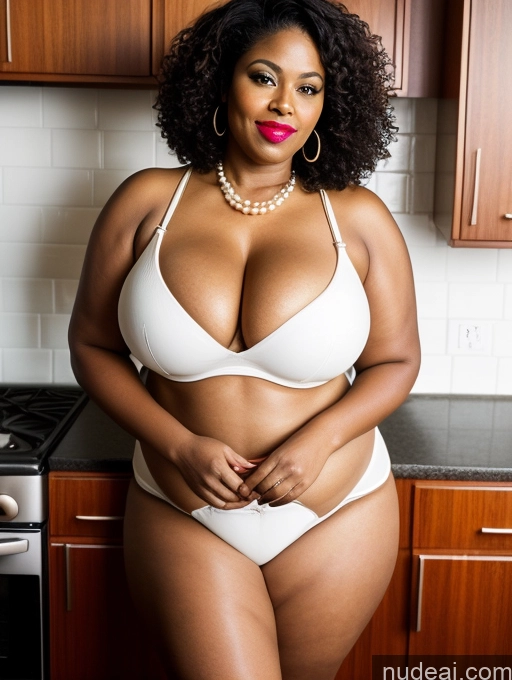 related ai porn images free for Big Hips Brunette Bright Lighting Seductive Huge Boobs Front View Curly Hair Kitchen 40s Milf Fat Big Ass Pearl Jewelry Lipstick Illustration 60s African