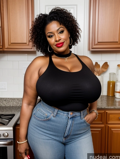 related ai porn images free for Big Hips Brunette Bright Lighting Seductive Huge Boobs Front View Curly Hair Kitchen 40s Milf Fat Big Ass Lipstick Illustration African Choker Jeans 80s Tank Top