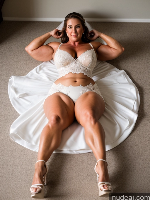 related ai porn images free for Milf Chubby Muscular Thick Wedding On Back High Heels