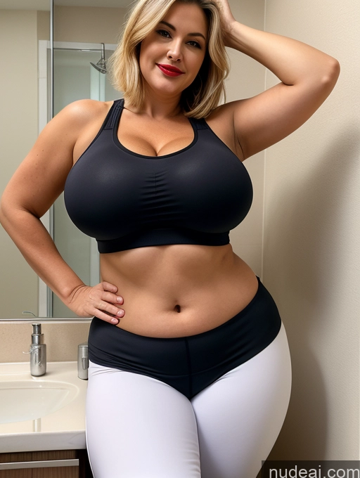 related ai porn images free for Milf Huge Boobs Big Ass Big Hips Chubby Lipstick Short 60s Seductive Laughing Blonde Bobcut Czech Bathroom Front View Yoga Pants Sports Bra Cleavage