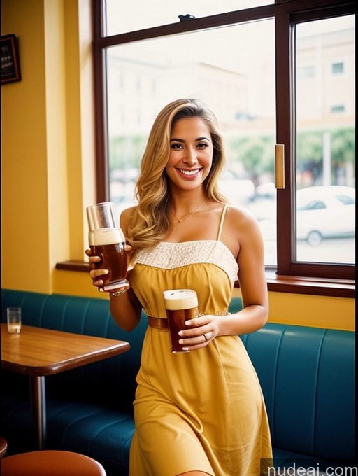 related ai porn images free for Woman One Busty Beautiful Big Ass Perfect Body Tanned Skin 20s Blonde Happy Brazilian Dress Traditional Vintage Beer Front View Cafe Eating Casual