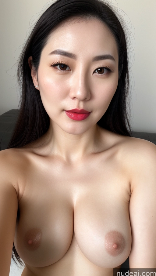 related ai porn images free for Woman One Perfect Boobs Beautiful Lipstick Fairer Skin 30s Black Hair Slicked Korean Close-up View Thick