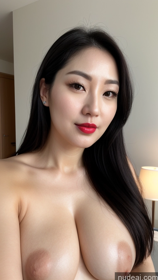 related ai porn images free for Woman One Perfect Boobs Beautiful Lipstick Thick Fairer Skin 30s Korean Close-up View Slicked Black Hair