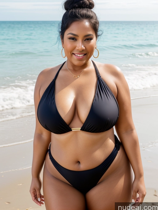 related ai porn images free for Milf Big Ass Big Hips Laughing Front View Black Hair Beach Dark Skin Chubby Fat One Piece Swimsuit Vietnamese Cleavage Jewelry Bright Lighting Seductive Short Thick Perfect Boobs Busty Hair Bun 50s