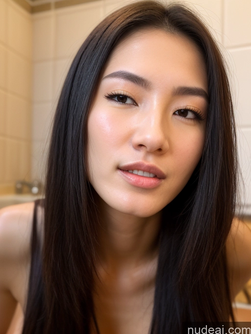 ai nude image of there is a woman with long hair in a bathroom taking a selfie pics of 18 Skin Detail (beta) Cumshot Blowjob Detailed Girl Two Perfect Boobs Beautiful Skinny Perfect Body Long Hair White Full Frontal Nude Orgasm Cum Bathtub Sorority