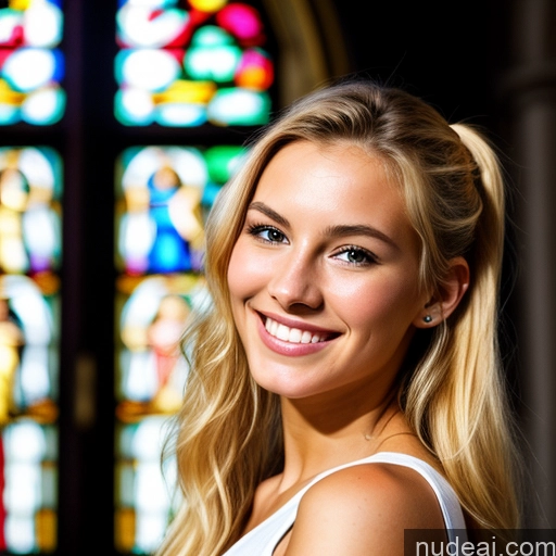 related ai porn images free for Model Skinny Small Tits Perfect Body 18 Blonde Ponytail Russian Church Dark Lighting Detailed Soft + Warm Happy Close-up View Casual