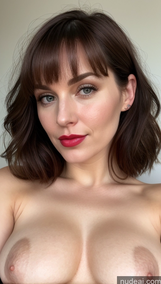 related ai porn images free for Woman One Perfect Boobs Beautiful Lipstick Thick Fairer Skin 30s Bangs White Close-up View