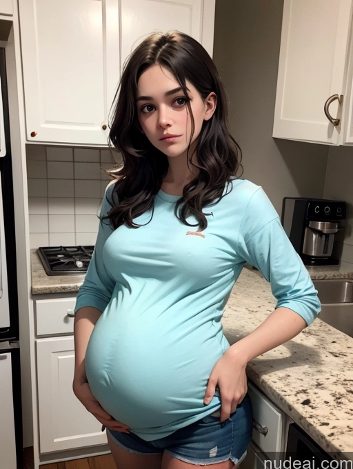 related ai porn images free for Pregnant 18 Casual Sad Kitchen Skinny