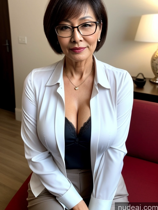 related ai porn images free for Milf Perfect Boobs Beautiful Glasses Perfect Body 60s Seductive Pixie Chinese Party Blouse Casual Jacket Professor Secretary Shirt Stylish Suit Cleavage Detailed Sexy Face