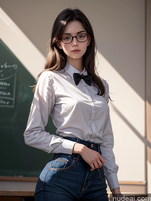 related ai porn images free for Teacher 18 Skinny Serious Glasses