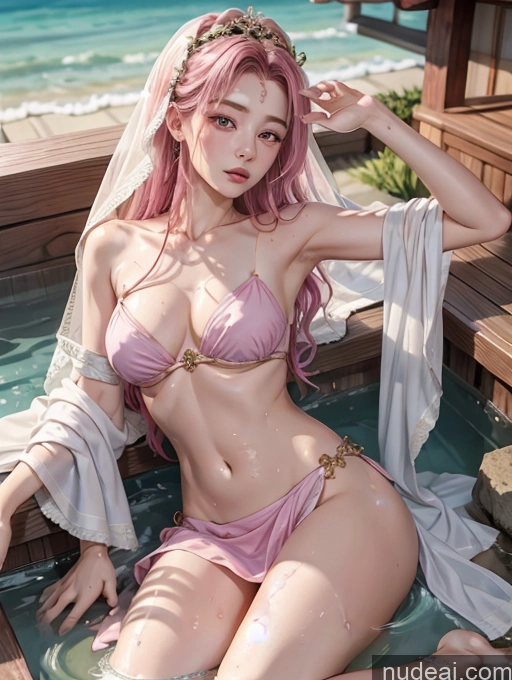 related ai porn images free for Model One Beautiful Skinny 18 Pink Hair Long Hair Japanese On Back Hot Tub China Goddess Fashion