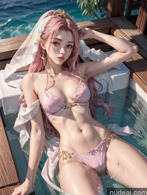 related ai porn images free for Model Beautiful Skinny 18 Pink Hair Long Hair Japanese China Goddess Fashion On Back Hot Tub