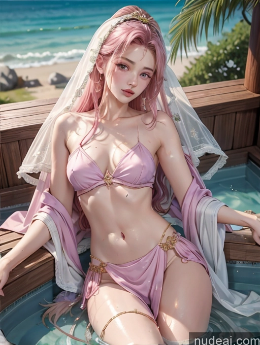 related ai porn images free for Model Beautiful Skinny 18 Pink Hair Long Hair Japanese China Goddess Fashion On Back Hot Tub