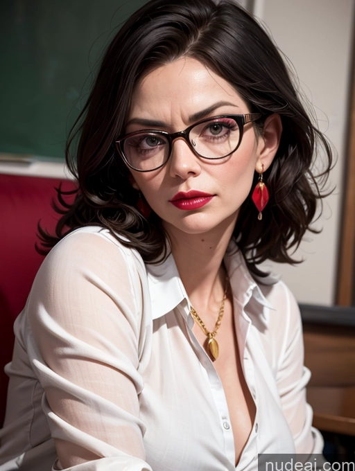 related ai porn images free for Milf Teacher Glasses Lipstick Serious