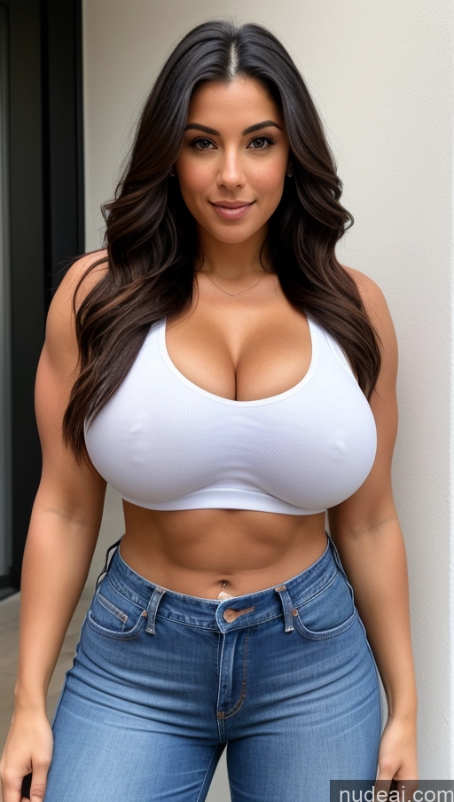 related ai porn images free for Athlete Perfect Boobs Busty Abs Big Hips Big Ass Jeans Front View