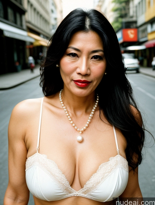 related ai porn images free for Milf Beautiful Lipstick 50s Sexy Face Long Hair Asian Film Photo Street Pearl Jewelry Cumshot Chemise Cleavage