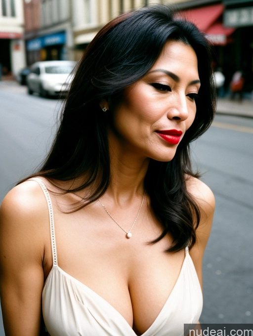 related ai porn images free for Milf Beautiful Lipstick 50s Sexy Face Long Hair Asian Film Photo Street Pearl Jewelry Cumshot Cleavage Blouse