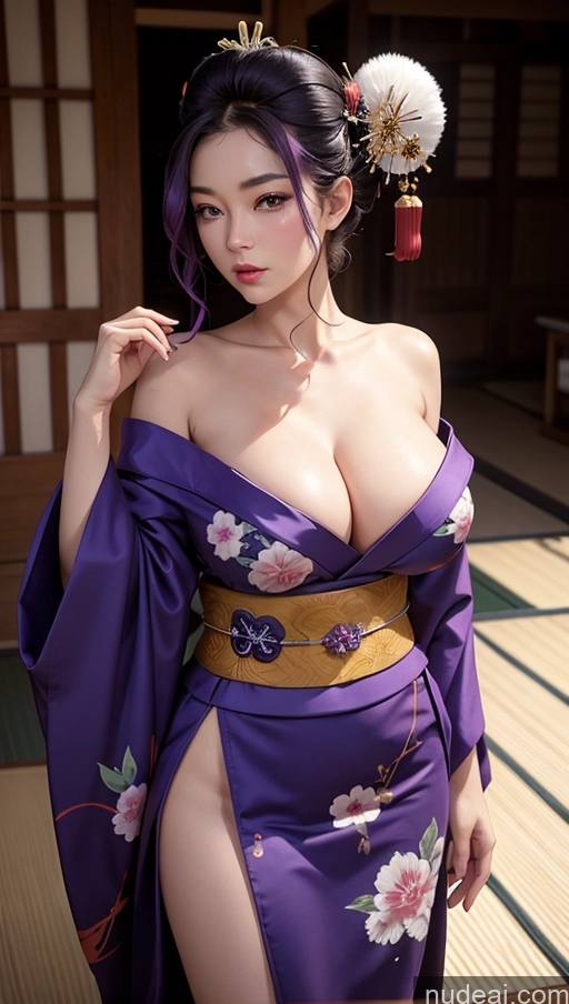 related ai porn images free for Woman Busty Fairer Skin Perfect Boobs 18 Japanese Bending Over Geisha Kimono Cleavage Several Purple Hair