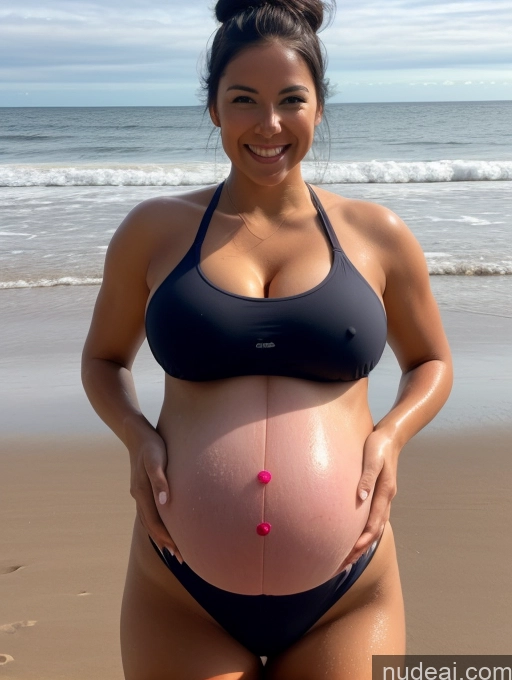 related ai porn images free for Athlete One Busty Perfect Body Oiled Body 20s Happy Black Hair Hair Bun Beach Pregnant