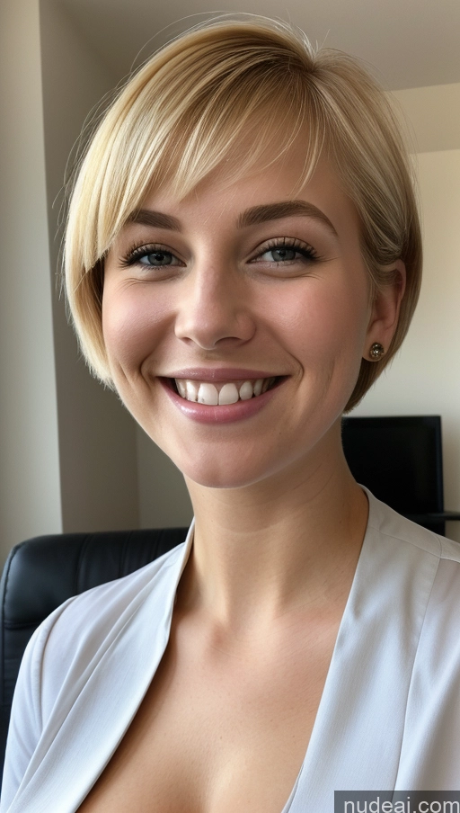 related ai porn images free for Woman One Busty 18 Happy Blonde White Secretary Short Hair