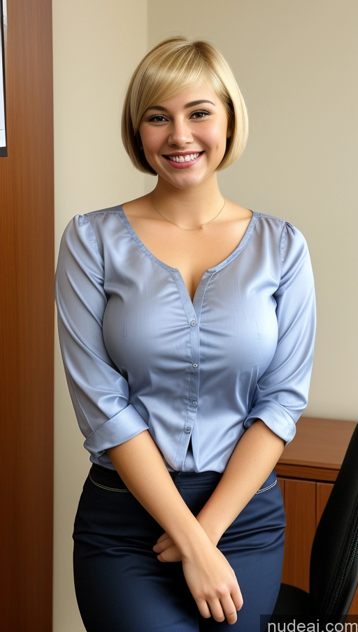 related ai porn images free for Woman One Busty 18 Happy Blonde White Secretary Short Hair