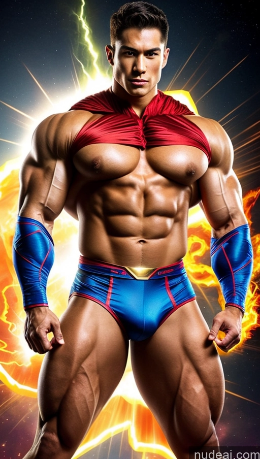 related ai porn images free for Ginger Bodybuilder Several Busty Powering Up Superhero Abs Asian