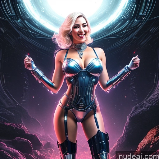 related ai porn images free for Cyborg 30s Happy Ahegao Sexy Face Hell Sci-fi Armor Diamond Jewelry Partially Nude Sundress