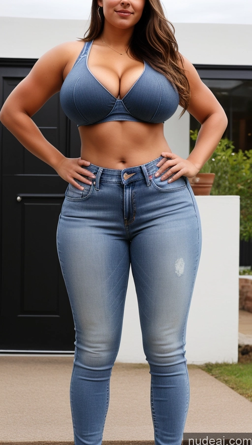 related ai porn images free for Athlete Busty Perfect Boobs Big Hips Jeans Front View Big Ass
