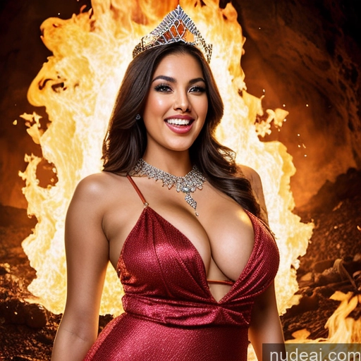 related ai porn images free for 30s Happy Ahegao Sexy Face Hell Diamond Jewelry Cleavage Miss Universe Model Sundress
