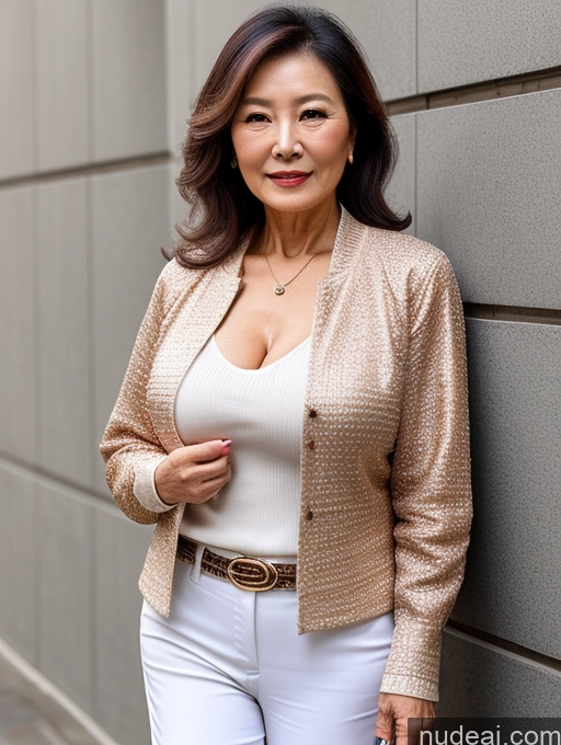 related ai porn images free for Milf Perfect Boobs Beautiful 70s Chinese Blouse Casual Jacket Professor Stylish Sweater Cleavage Detailed