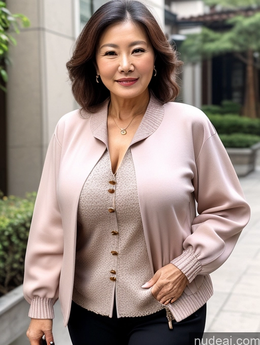 related ai porn images free for Milf Perfect Boobs Beautiful 70s Chinese Blouse Casual Jacket Professor Stylish Sweater Cleavage Detailed