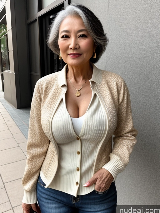 related ai porn images free for Milf Perfect Boobs Beautiful 70s Chinese Blouse Casual Jacket Professor Stylish Sweater Cleavage Detailed