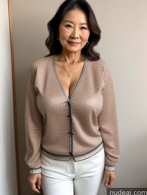 related ai porn images free for Milf Perfect Boobs Beautiful 70s Chinese Blouse Casual Jacket Professor Stylish Sweater Cleavage Detailed