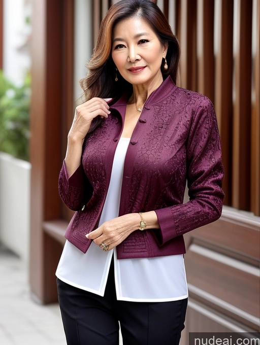 related ai porn images free for Milf Perfect Boobs Beautiful 70s Chinese Blouse Casual Jacket Professor Stylish Sweater Cleavage Detailed
