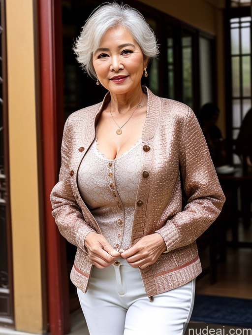 related ai porn images free for Milf Perfect Boobs Beautiful 70s Chinese Blouse Casual Jacket Professor Stylish Sweater Cleavage Detailed
