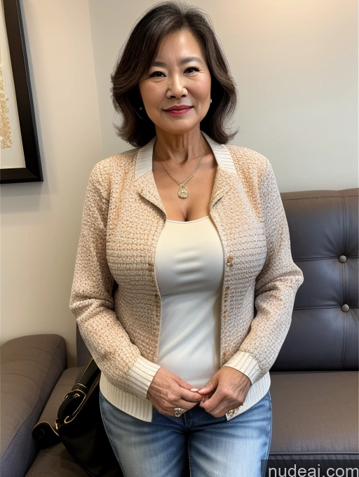 related ai porn images free for Milf Perfect Boobs Beautiful 70s Chinese Blouse Casual Jacket Professor Stylish Sweater Cleavage Detailed
